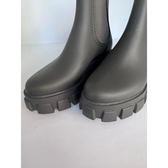 Jeffrey Campbell Cloudy Women's 8 Chelsea Rainboot Forest Green - Picture 6 of 8